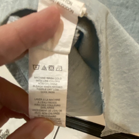 Lucky Brand Boys Long Sleeve Button Down Light Wash Denim Shirt - M - Picture 7 of 8